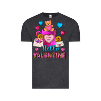 Vintage Black Hello Valentine Valentine's Day Coffee Mug Vintage Tee - FaDigitalArtStudio
