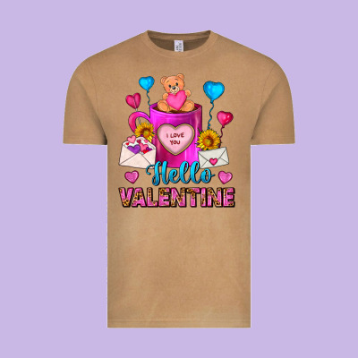 Hello Valentine Valentine's Day Coffee Mug Vintage Tee Designed By Fadigitalartstudio