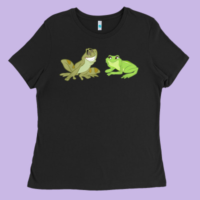 The Princess And The Frog Tiana And Naveen Art Ladies Tee Designed By Snappyart