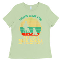 Matcha that what i do i pet dogs read books and i know things t shirt Ladies Tee - SnappyArt