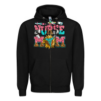 Black nurse mom Zipper Hoodie - AdoDesignShop