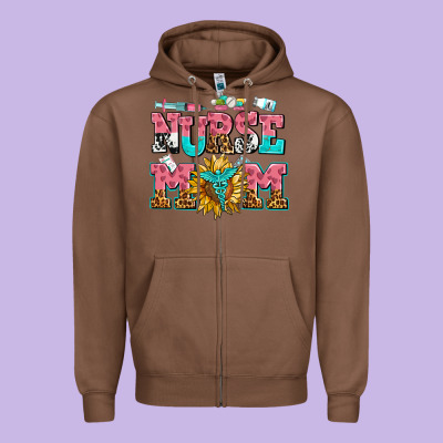 Nurse Mom Zipper Hoodie Designed By Adodesignshop