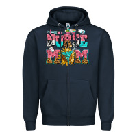Navy nurse mom Zipper Hoodie - AdoDesignShop