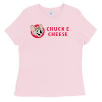Bubblegum Pink chuck e cheese Ladies Tee - SnappyArt