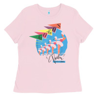Bubblegum Pink the go go's   vacation retro t shirt Ladies Tee - SnappyArt