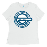 White Laughing Man GHOST IN THE SHELL Classic Ladies Tee - SnappyArt