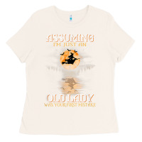 Bone assuming i'm just an old lady was your first mistake witch Ladies Tee - SnappyArt
