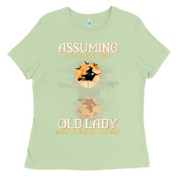 Matcha assuming i'm just an old lady was your first mistake witch Ladies Tee - SnappyArt