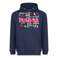 Navy ella es mama Heavyweight Hoodie - JahusDesignShop