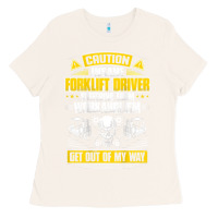 Bone forklift operator get out of my way forklift driver t shirt Ladies Tee - SnappyArt