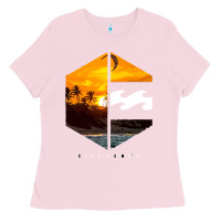 Bubblegum Pink billabong Ladies Tee - SnappyArt