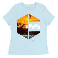 Baby Blue billabong Ladies Tee - SnappyArt
