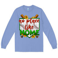 Colony Blue no place like home baseball Long Sleeve Tee - BundleAndBundleShop