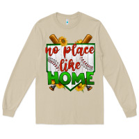 Mushroom no place like home baseball Long Sleeve Tee - BundleAndBundleShop