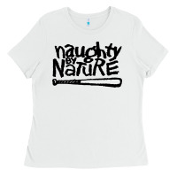 White naughty by nature Ladies Tee - SnappyArt