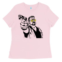 Bubblegum Pink big lebowski Ladies Tee - SnappyArt