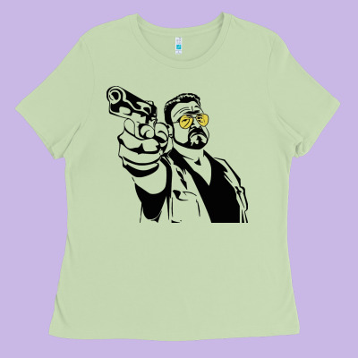 Big Lebowski Ladies Tee Designed By Snappyart
