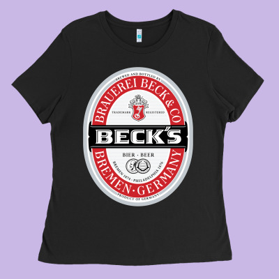 Beck’s-dark Ladies Tee Designed By Snappyart