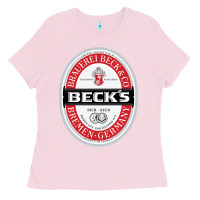 Bubblegum Pink Beck’s-Dark Ladies Tee - SnappyArt