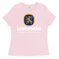 Bubblegum Pink lowenbrau Ladies Tee - SnappyArt