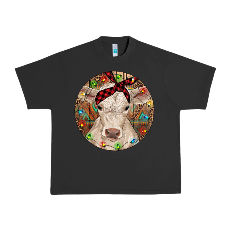 Christmas Charolais Calf Baby Cow Urban Heavy Tee by RanaPortraitStore | Teevron