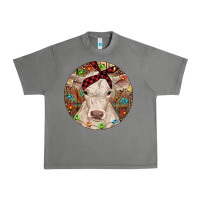 Tornado Christmas Charolais Calf Baby Cow Urban Heavy Tee - RanaPortraitStore