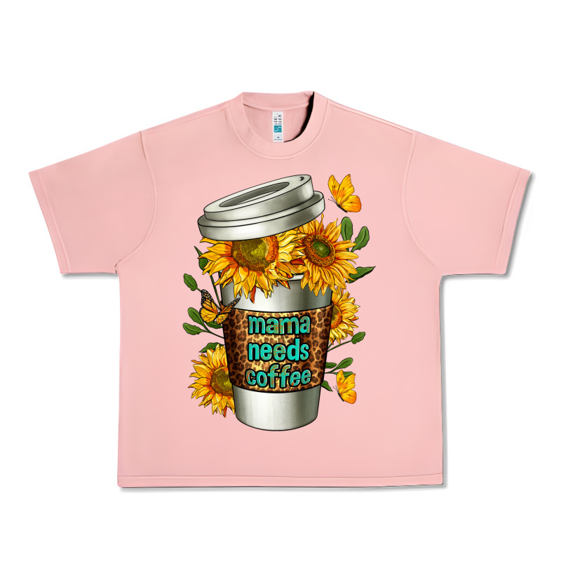 Mama Needs Coffee Cup Urban Heavy Tee by FaDigitalArtStudio | Teevron