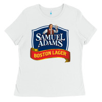 White samuel adams Ladies Tee - SnappyArt