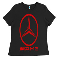 Black amg Ladies Tee - SnappyArt