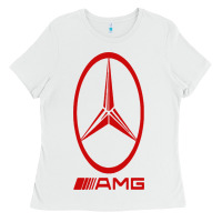 White amg Ladies Tee - SnappyArt