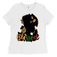 White Blessed black history Ladies Tee - HowdyJamesFarm
