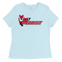 Baby Blue cool,marist,red,foxes Ladies Tee - SnappyArt