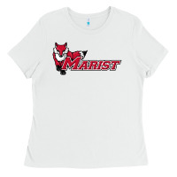 White cool,marist,red,foxes Ladies Tee - SnappyArt