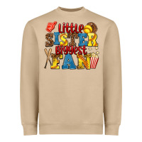 Mushroom little sister biggest fan softball Heavyweight Sweatshirt - AdoDesignShop