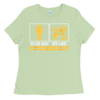 Matcha mens my dad is a drummer your dad not drum player father's day t shirt Ladies Tee - SnappyArt