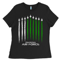 Black pakistan air force shirt   pakistani flag men women kids t shirt Ladies Tee - SnappyArt