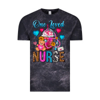 Cloud Black One Loved Nurse Valentines Day Frappe Coffee Vintage Tee - FaDigitalArtStudio