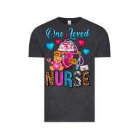 Vintage Black One Loved Nurse Valentines Day Frappe Coffee Vintage Tee - FaDigitalArtStudio
