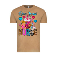 Vintage Camel One Loved Nurse Valentines Day Frappe Coffee Vintage Tee - FaDigitalArtStudio