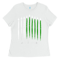 White pakistan air force shirt   pakistani flag men women kids t shirt Ladies Tee - SnappyArt