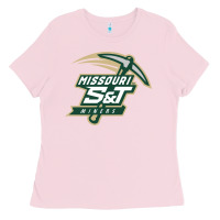 Bubblegum Pink Missouri S&T Miners Ladies Tee - SnappyArt