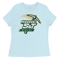 Baby Blue Missouri S&T Miners Ladies Tee - SnappyArt