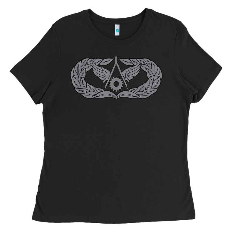 Air Force Civil Engineer Badge Ladies Tee by SnappyArt | Teevron