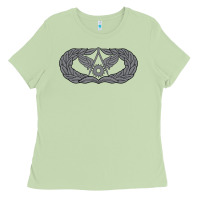 Matcha Air Force Civil Engineer Badge Ladies Tee - SnappyArt