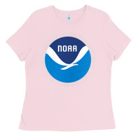 Bubblegum Pink noaa national oceanic and atmospheric administrati Ladies Tee - SnappyArt