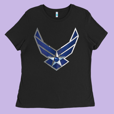 Us Air Force Usaf Ladies Tee Designed By Snappyart