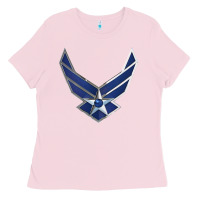Bubblegum Pink US Air Force USAF Ladies Tee - SnappyArt