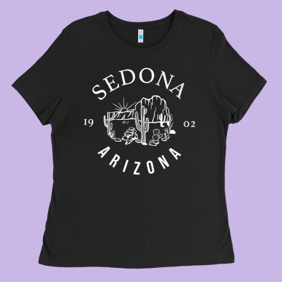Womens Sedona Arizona T Shirt Sedona Az Vintage Arizona Vacation V Nec Ladies Tee Designed By Snappyart