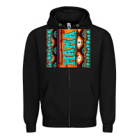 Black aztec leopard glitter Zipper Hoodie - AdoDesignShop
