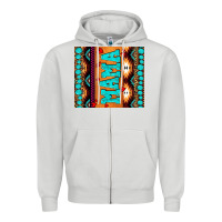 Dove Grey aztec leopard glitter Zipper Hoodie - AdoDesignShop